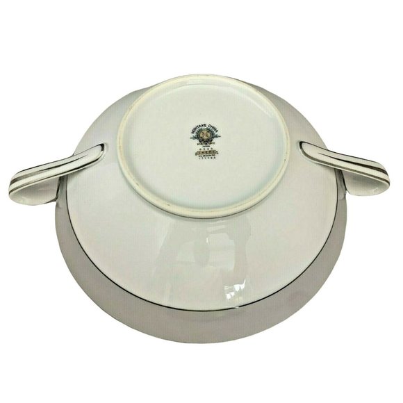 Vintage Noritake Theme 5545 Covered Round Vegetable Bowl - 8.75" Across - Picture 7 of 9